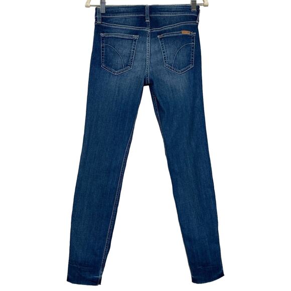 Joe’s Jeans Blue Japanese Denim the Icon Ankle Midrise In Sonoe Raw Cuff Size 28 - Picture 4 of 16
